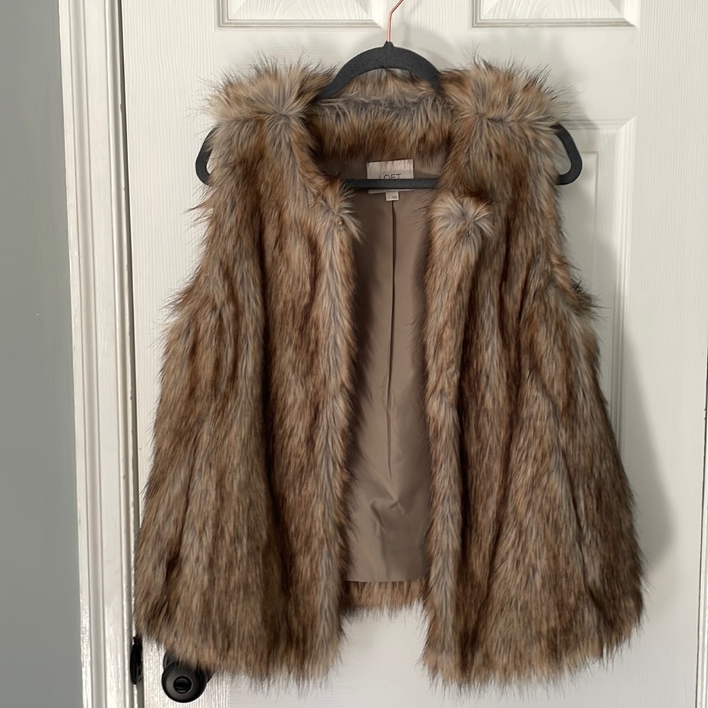 LOFT Faux Fur Vest